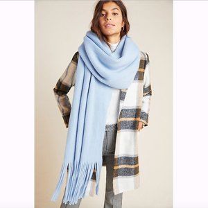 Anthropologie Mimi Fringed Wrap Scarf